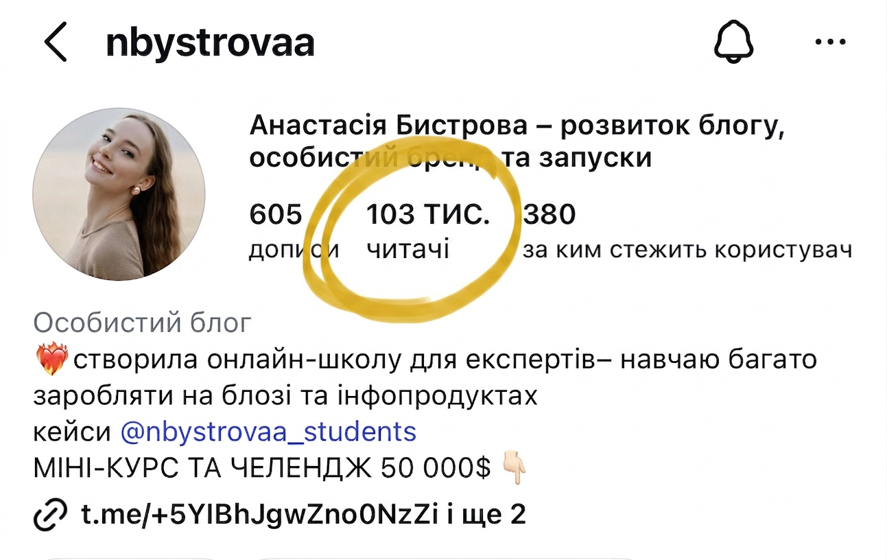 Інстаграм після: 103 тисячі підписників